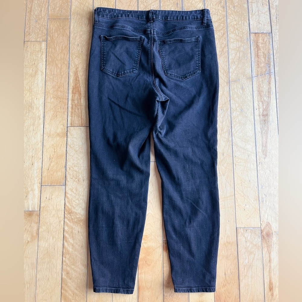 Pennington Addition Elle Charcoal Premium Denim Skinny Jeans Size 14 - Picture 5 of 7